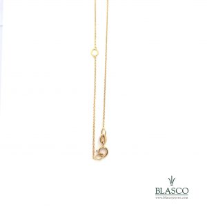 cadena oro rosa perla doble largo 45 40 juvenil minimalista elegante fina colgante gargantilla taller joyeria en murcia blasco joyero joyeros