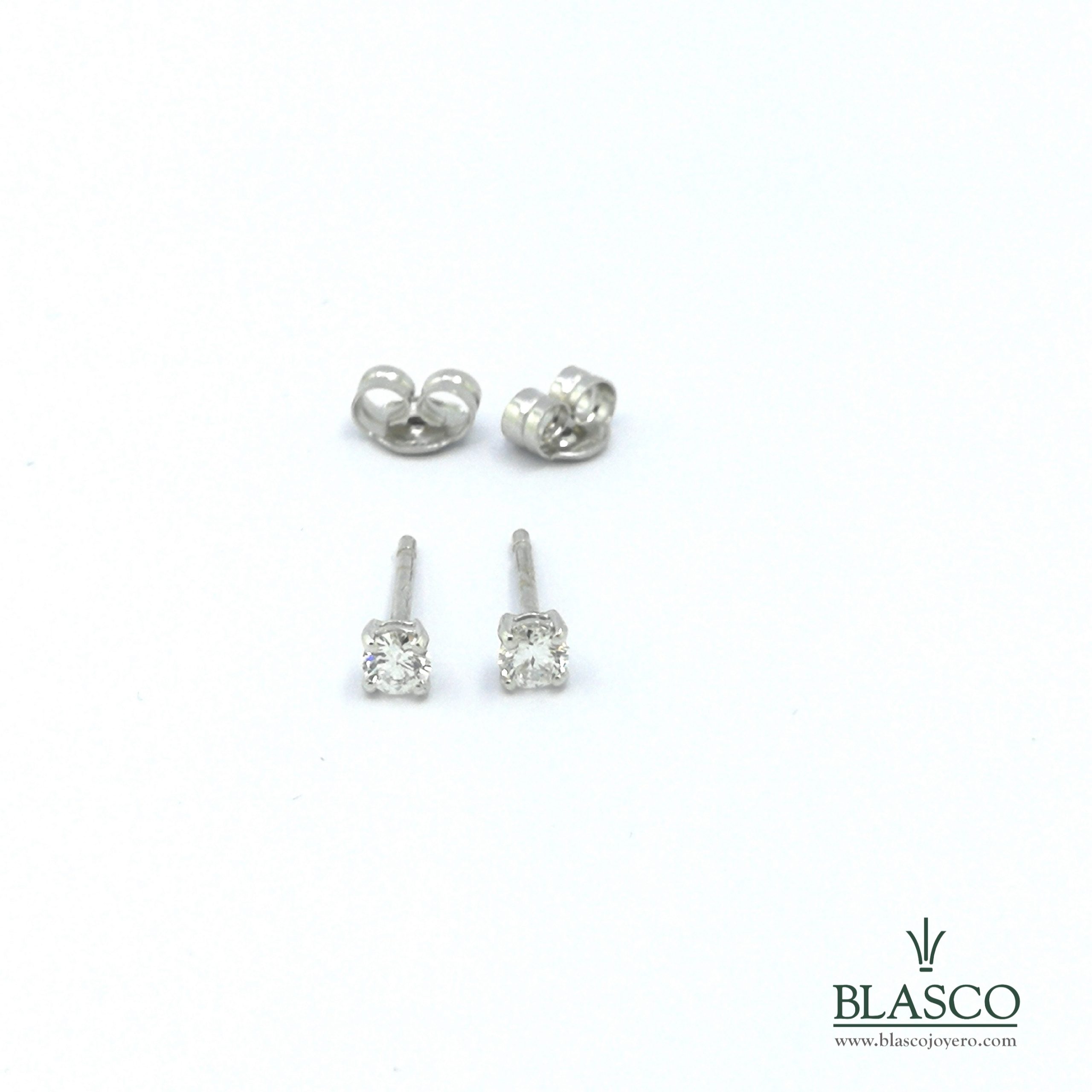 cable Desanimarse acero Pendientes Diamantes 0,24 Quilates Blanco Extra | Blasco Joyero